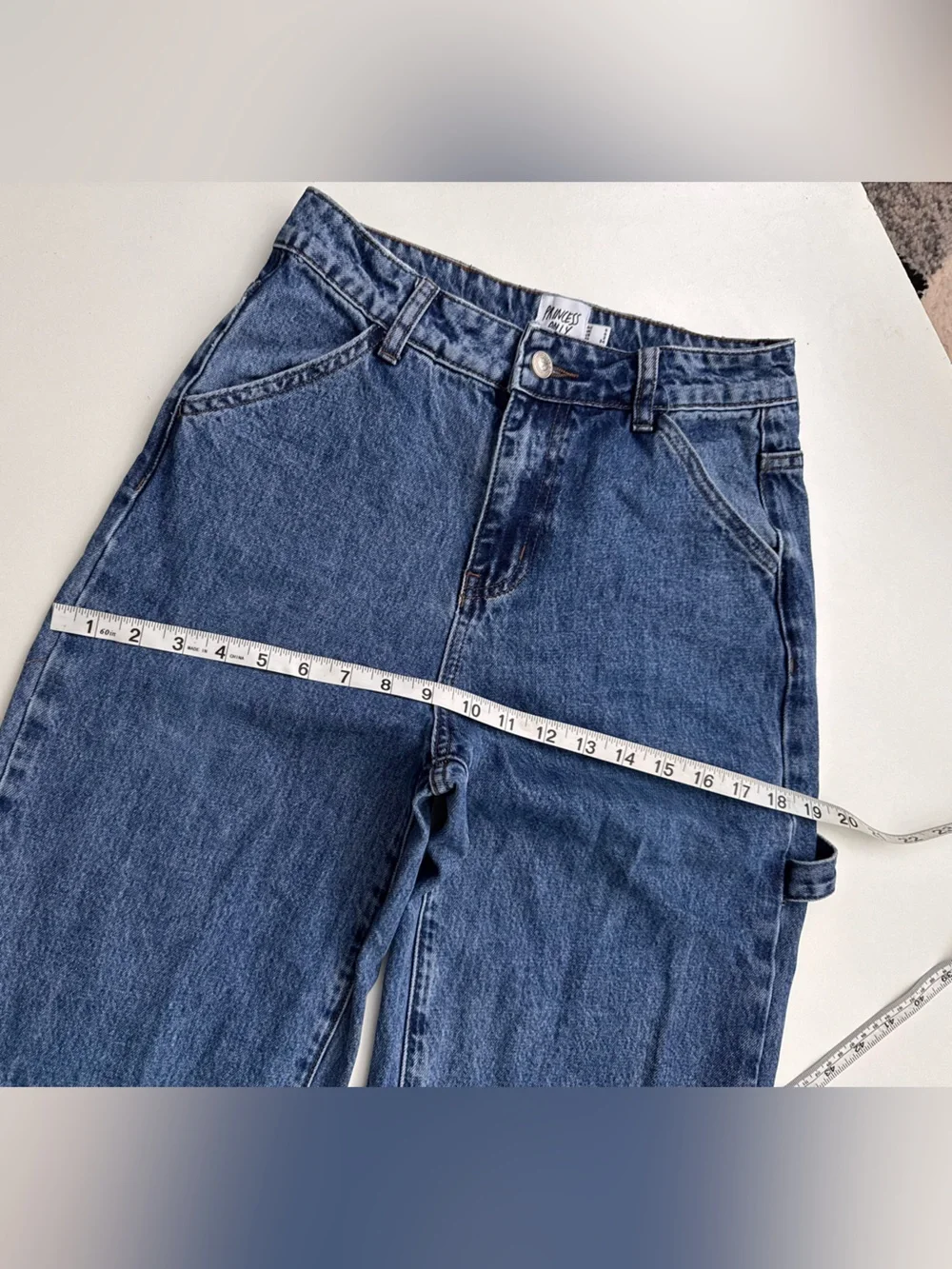Princess Polly Wide Leg Carpenter Jeans Size AU 6 / US 2